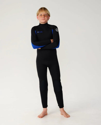 Rip Curl Kids Trad Back Zip 3/2mm Summer Wetsuit 2026 - Blue
