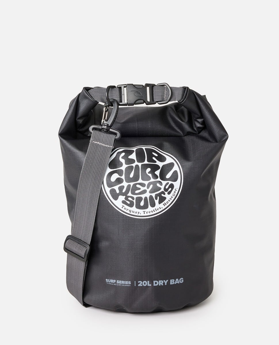 Rip Curl Surf Series Barrel Bag 20L in Black/Grey