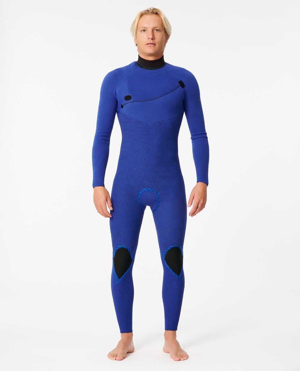 Rip Curl E Bomb 4/3mm Mens Zip Free Wetsuit 2025 - Iced Grey