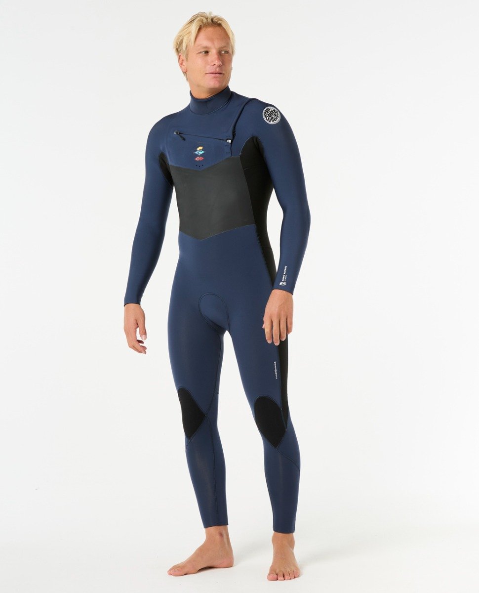 Rip Curl Dawn Patrol Performance 3/2mm Men's Chest Zip Wetsuit 2025 - Dark Navy