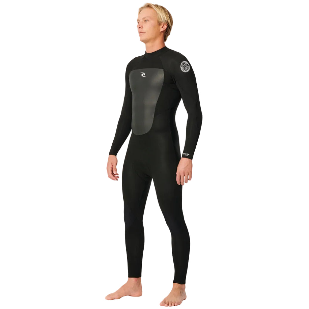 Rip Curl Omega 5/3mm Men's Back Zip Wetsuit 2025 - Black