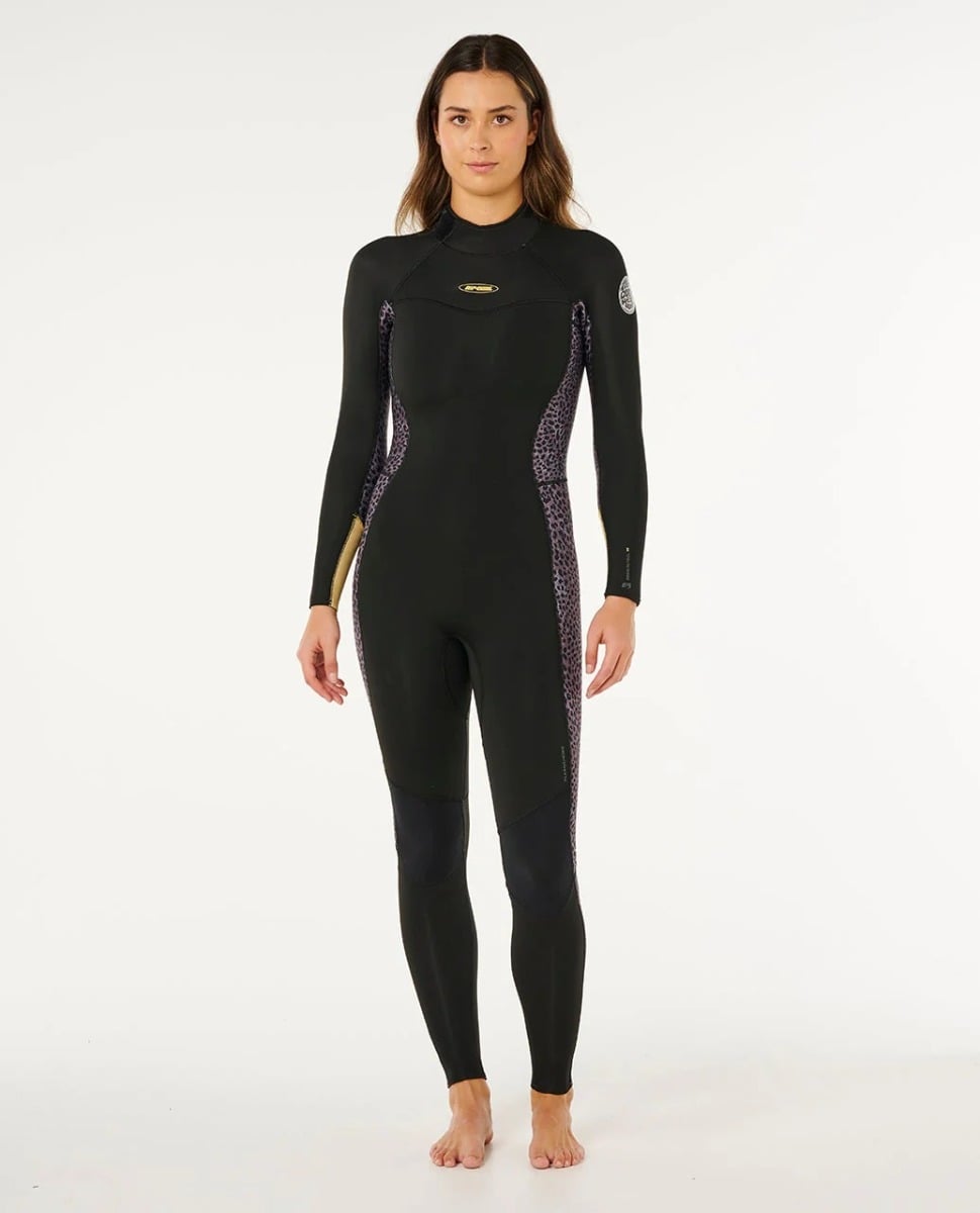 Rip Curl Womens Dawn Patrol Back Zip 4/3mm Wetsuit in Natural