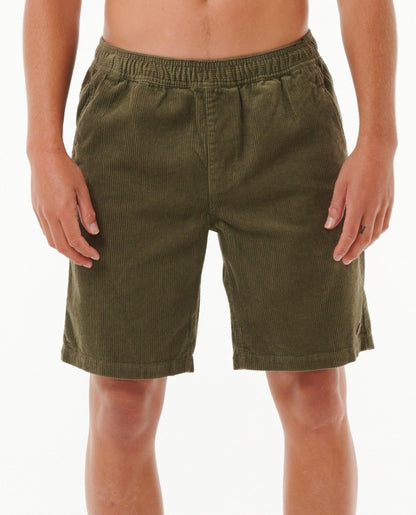 Rip Curl Classic Surf Cord Volley Mens Walk Shorts - Dusty Olive