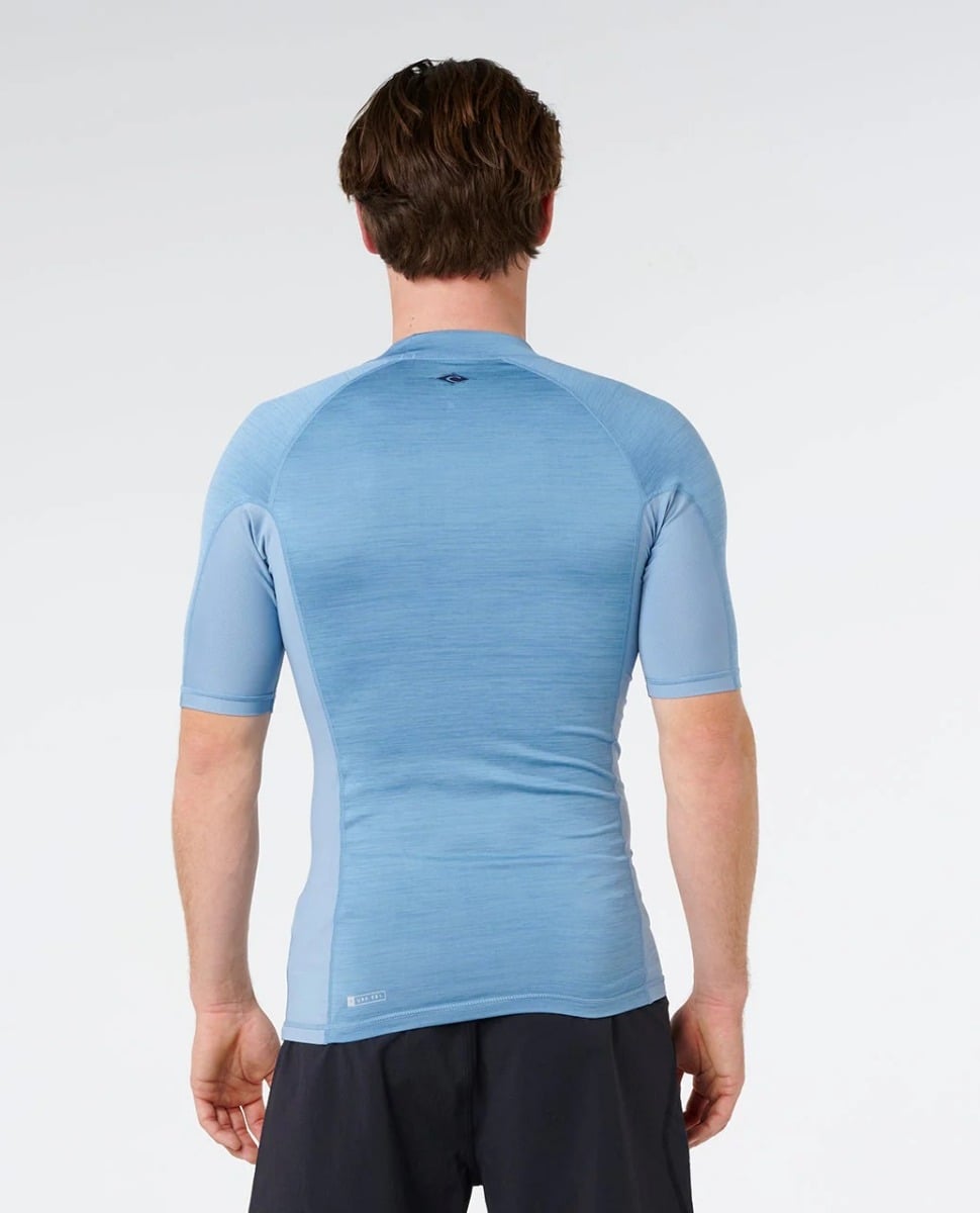 Rip Curl Dawn Patrol UPF Perf Rash Vest - Faded Denim
