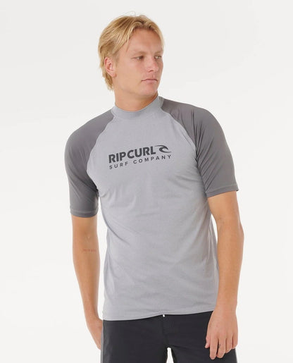 Rip Curl Shock UPF Rash Top in Grey Marle