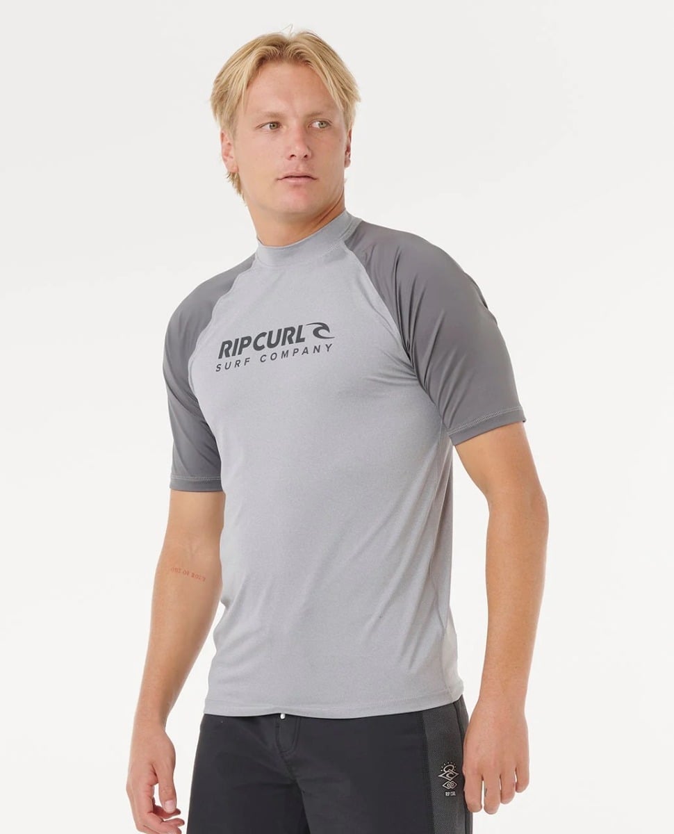 Rip Curl Shock UPF Rash Top - Grey Marle