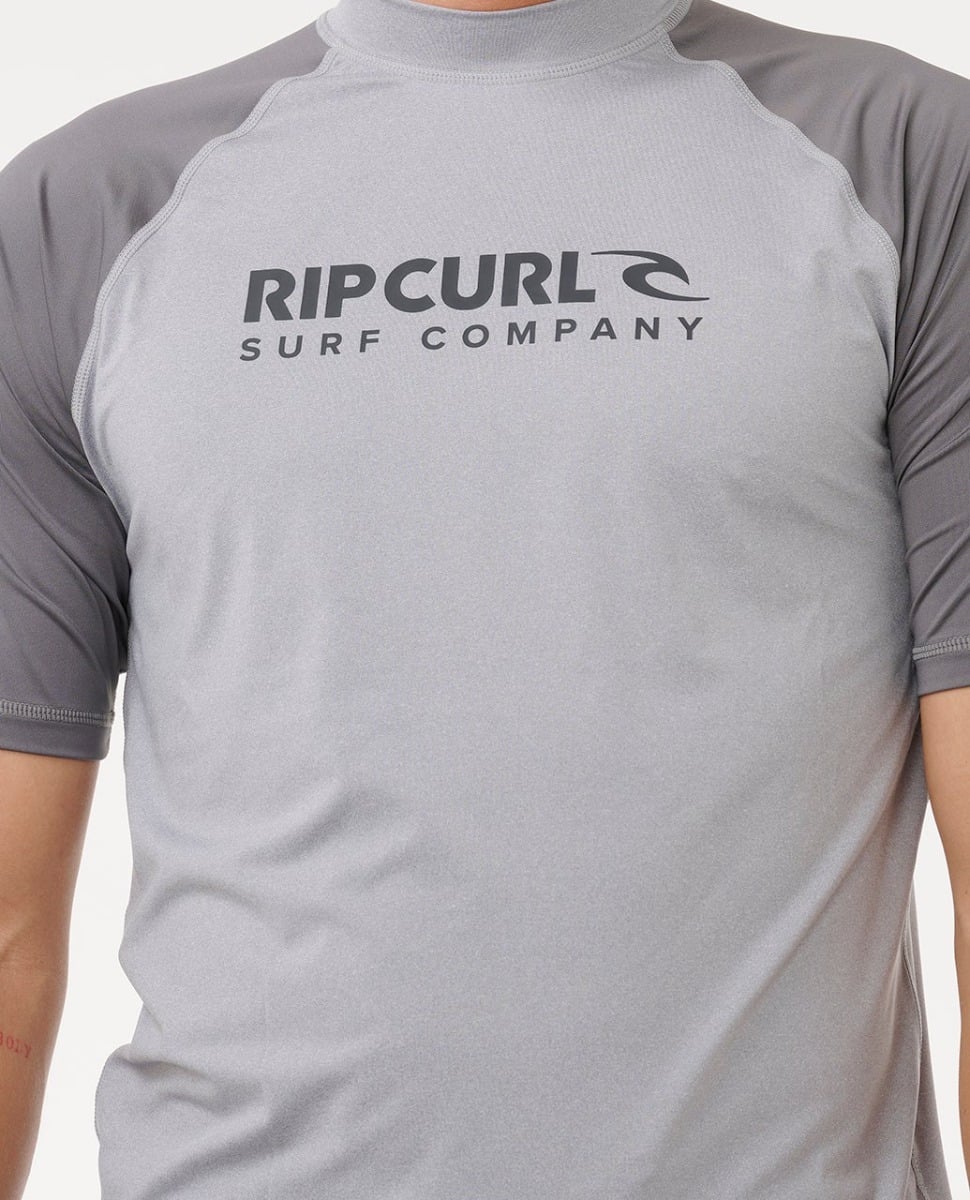 Rip Curl Shock UPF Rash Top - Grey Marle