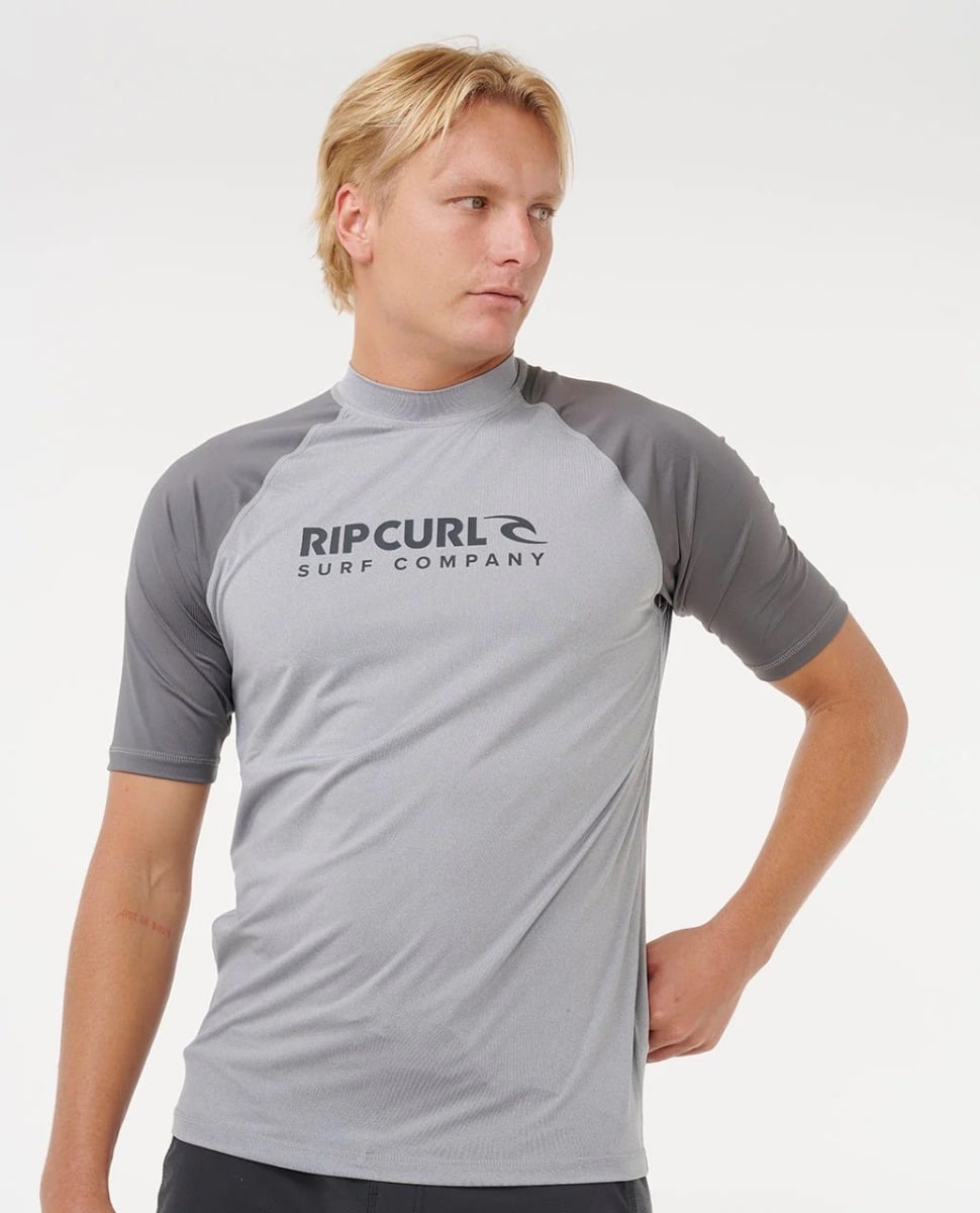 Rip Curl Shock UPF Rash Top - Grey Marle