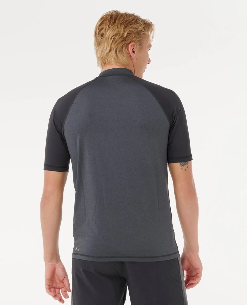 Rip Curl Shock UPF Rash Top - Black Marle