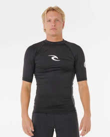 Rip Curl Waves UPF Perf Rash Top in Black
