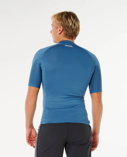 Rip Curl Waves UPF Perf Rash Top - Bluefin