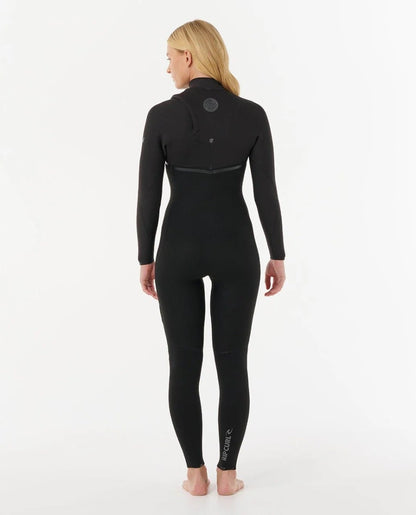 Rip Curl Womens E-Bomb Zip-Free 3/2mm Wetsuit 2026 - Black