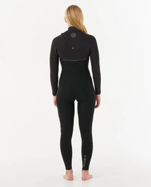 Rip Curl Womens E-Bomb Chest Zip 4/3mm Wetsuit 2026 - Black