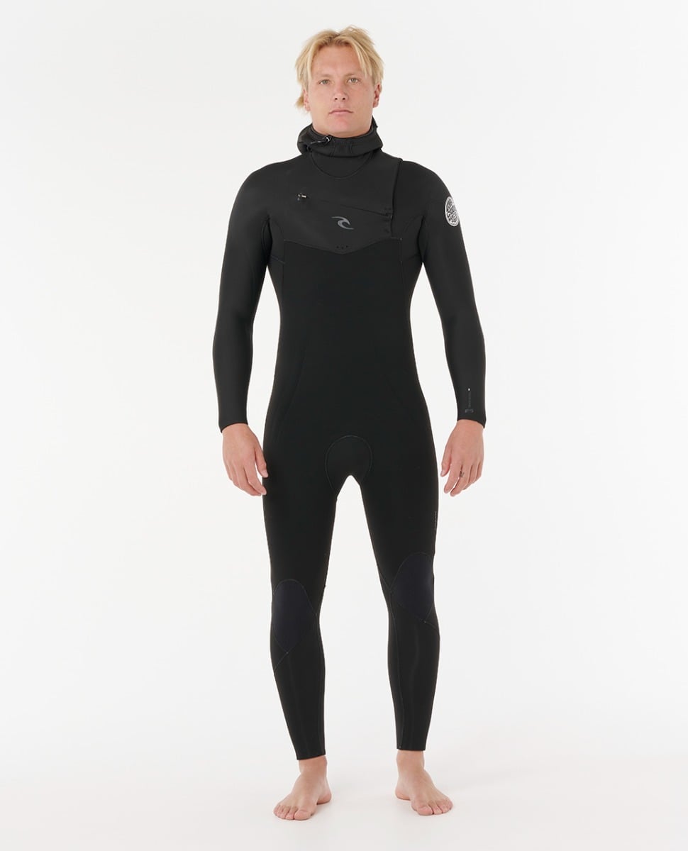 Rip Curl Dawn Patrol Hooded 5/4mm Winter Wetsuit 2026 - Black