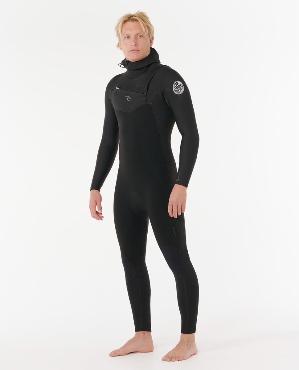 Rip Curl Dawn Patrol Hooded 5/4mm Winter Wetsuit 2026 - Black