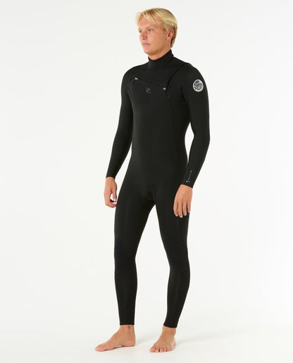 Rip Curl Dawn Patrol Chest Zip 4/3mm Wetsuit 2026 - Black