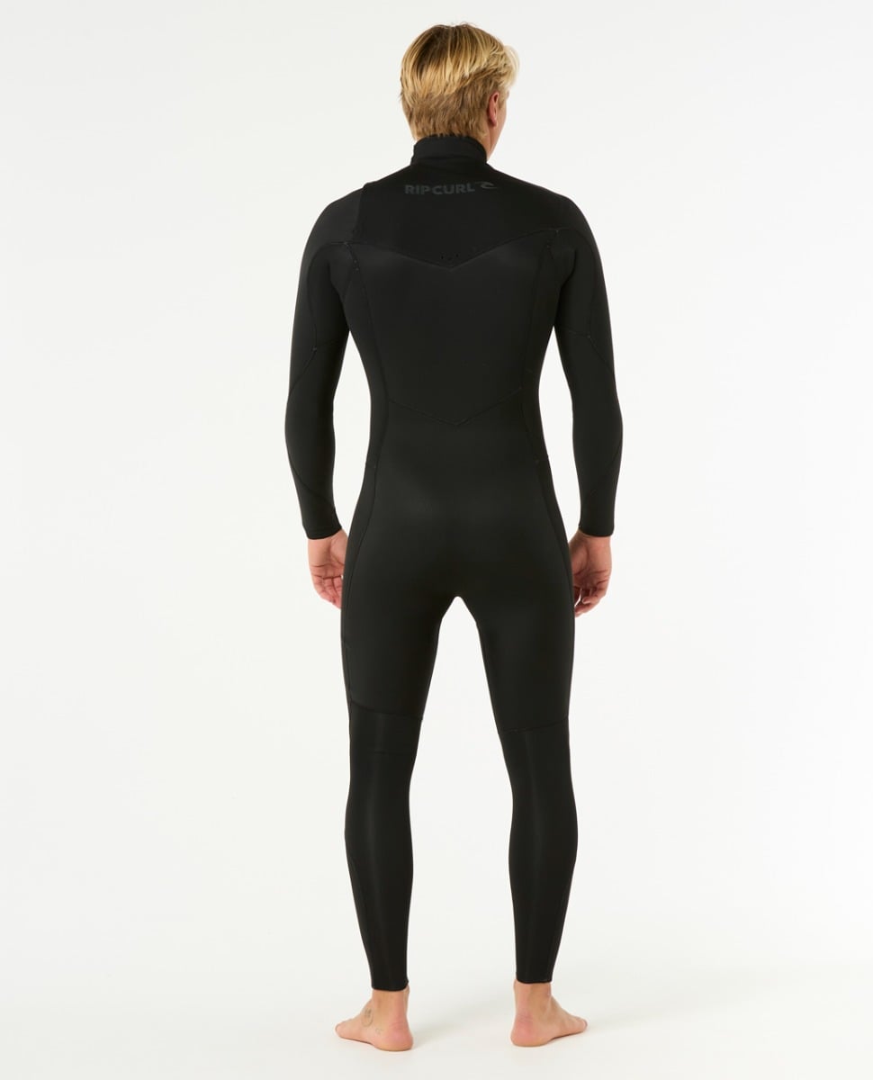 Rip Curl Dawn Patrol Chest Zip 4/3mm Wetsuit 2026 - Black