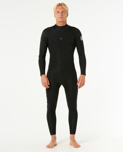 Rip Curl Dawn Patrol Back Zip 5/3mm Winter Wetsuit in Black