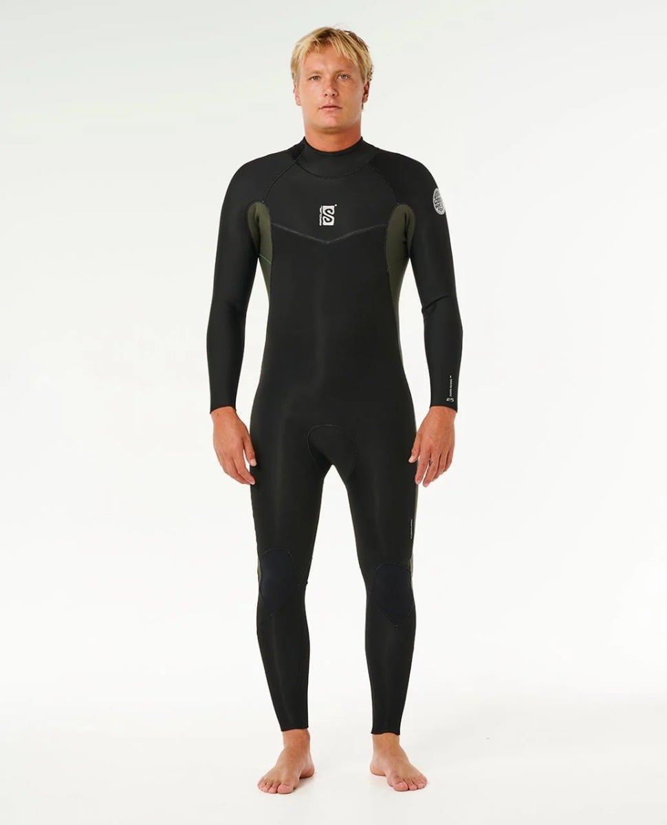 Rip Curl Dawn Patrol Back Zip 3/2mm Summer Wetsuit in Deep Cactus