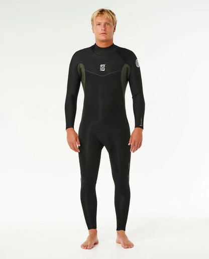 Rip Curl Dawn Patrol Back Zip 3/2mm Summer Wetsuit in Deep Cactus