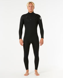 Rip Curl Dawn Patrol Pro Chest Zip 4/3mm Wetsuit in Black