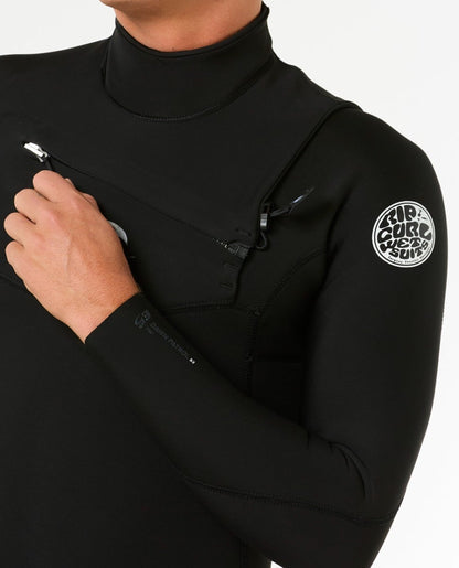 Rip Curl Dawn Patrol Pro Chest Zip 4/3mm Wetsuit 2026 - Black