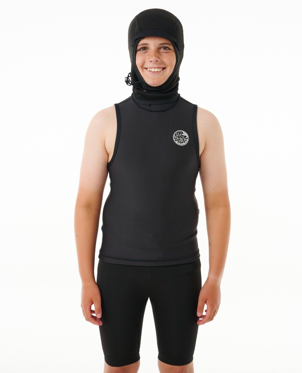トップス Ronherman Fox Zip Up Vest Rip Curl Kids F Bomb Polypro Hooded Vest - | Wetsuit Centre