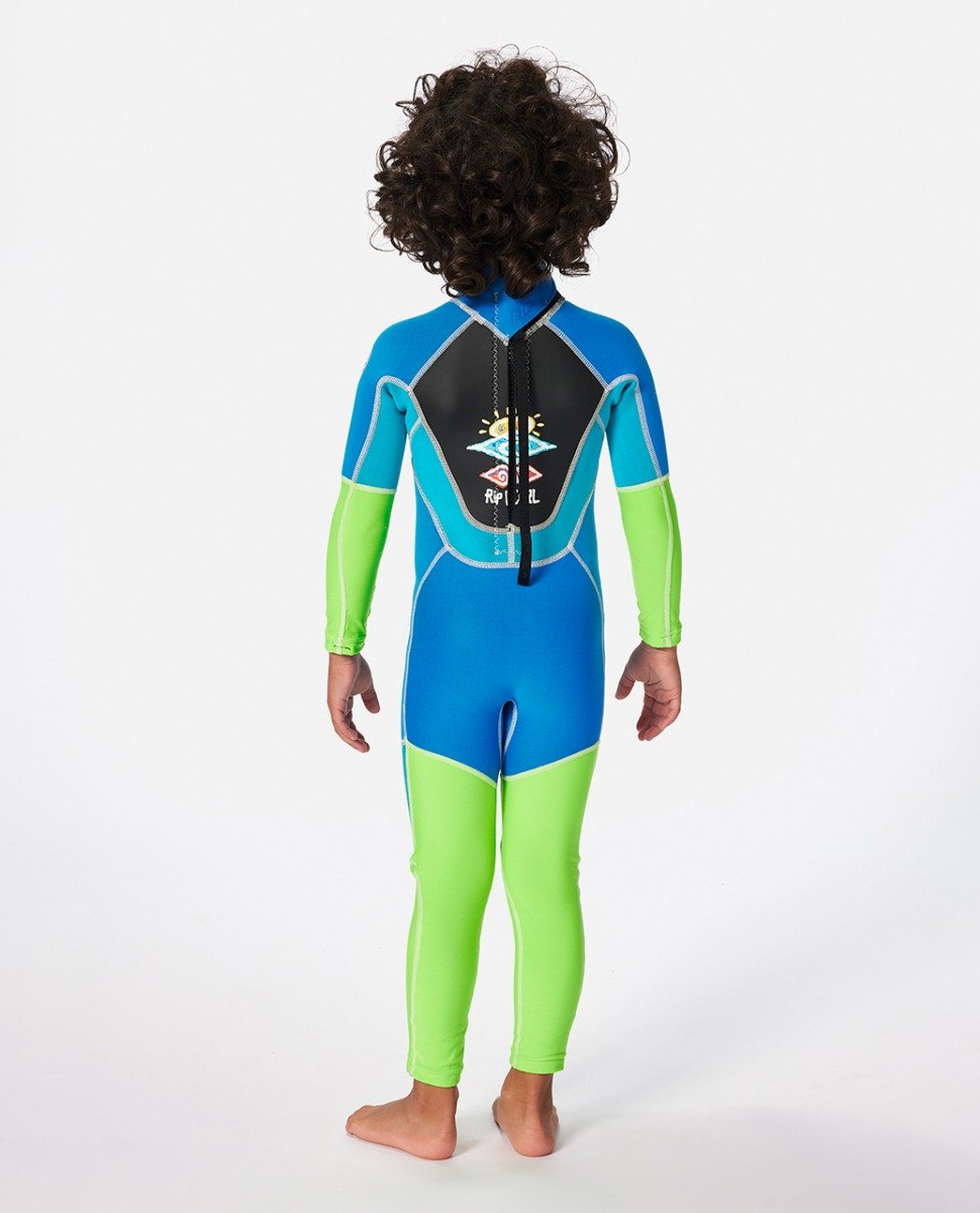 Rip Curl Omega Kids Back Zip Wetsuit - Blue