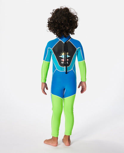 Rip Curl Omega Kids Back Zip Wetsuit - Blue