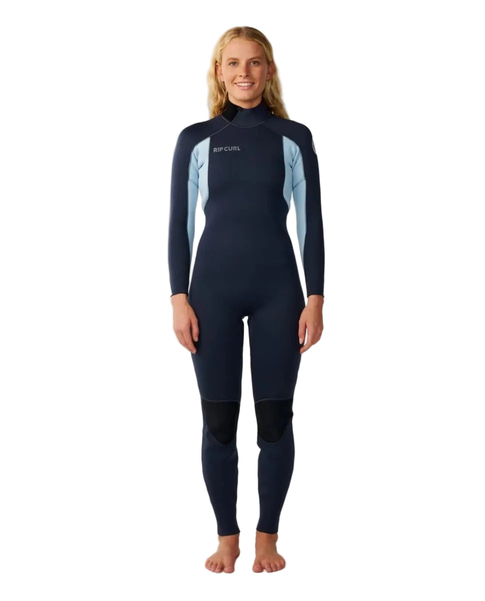 Rip Curl Womens Trad Back Zip 4/3mm Wetsuit in Navy