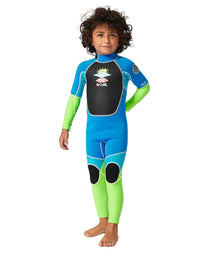 Rip Curl Omega Kids Back Zip Wetsuit - Blue