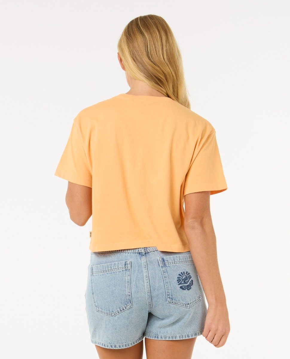 Rip Curl La Paloma Women's Crop Tee - Pastel Orange