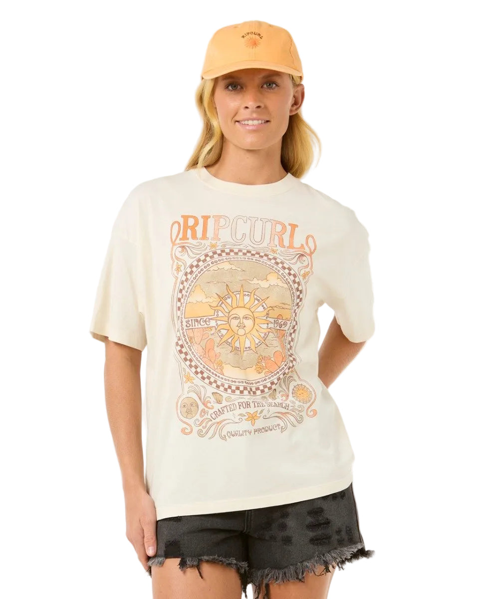 Rip Curl Luna Womens Heritage Tee - Bone