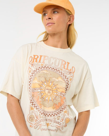 Rip Curl Luna Women's Heritage Tee - Bone
