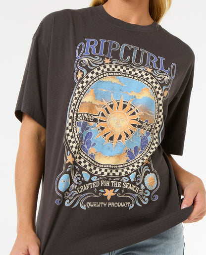 Rip Curl Luna Women's Heritage Tee - Washed Black