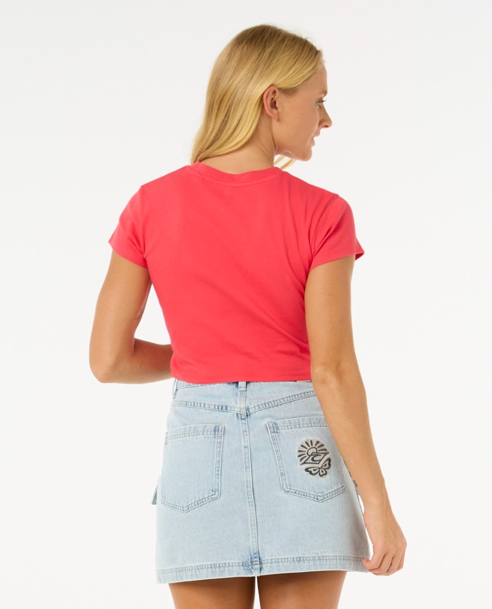 Rip Curl Cala Women's Baby Tee - Red