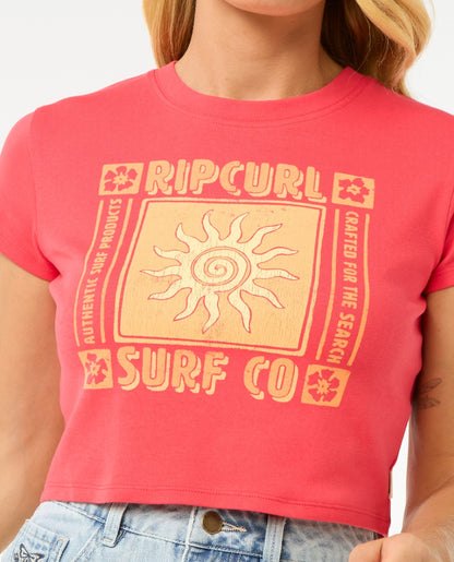Rip Curl Cala Women's Baby Tee - Red
