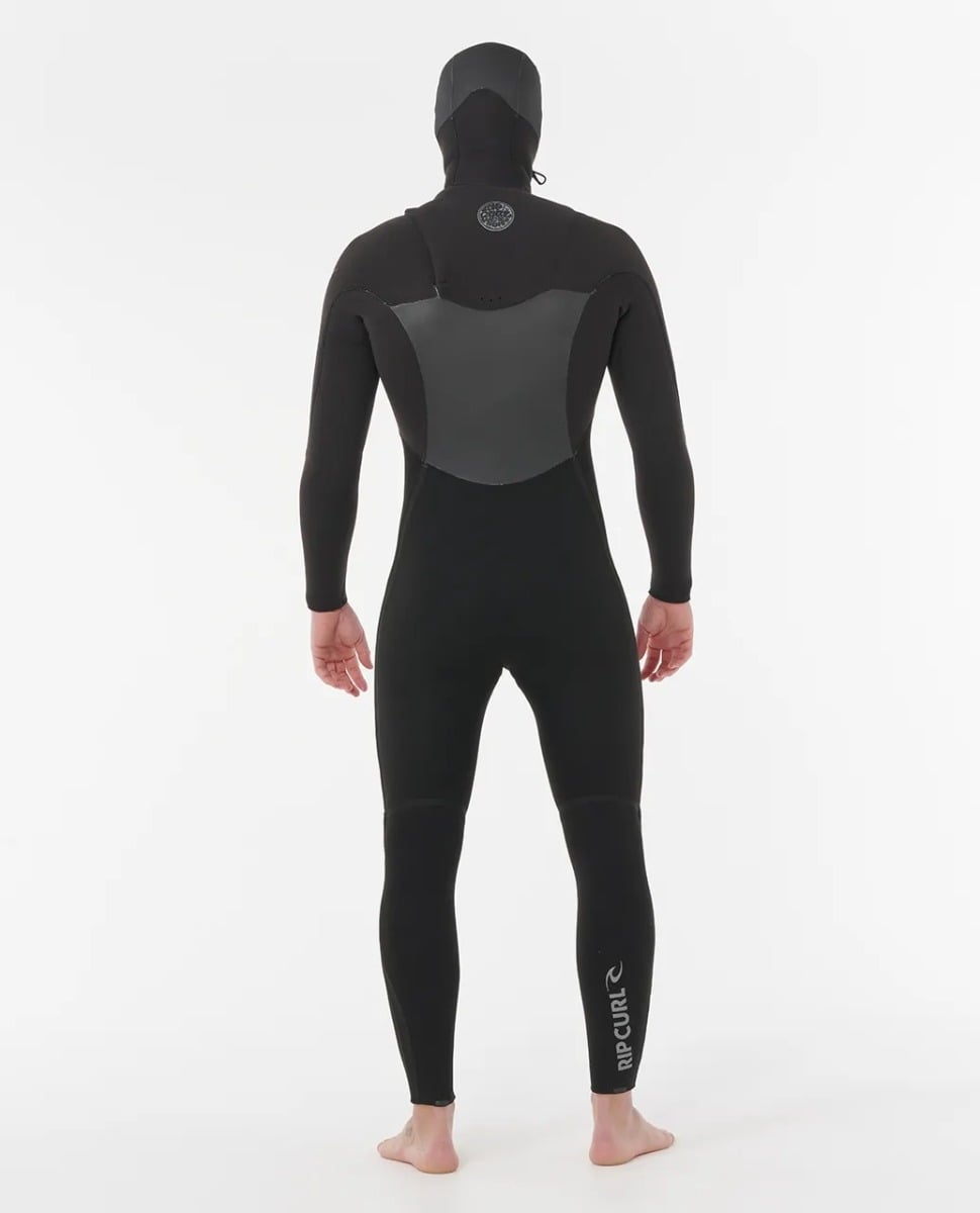 Rip Curl Flashbomb Chest Zip 5/4mm Hooded Winter Wetsuit 2026 - Black