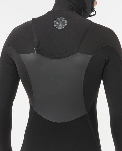 Rip Curl Flashbomb Chest Zip 5/4mm Hooded Winter Wetsuit 2026 - Black