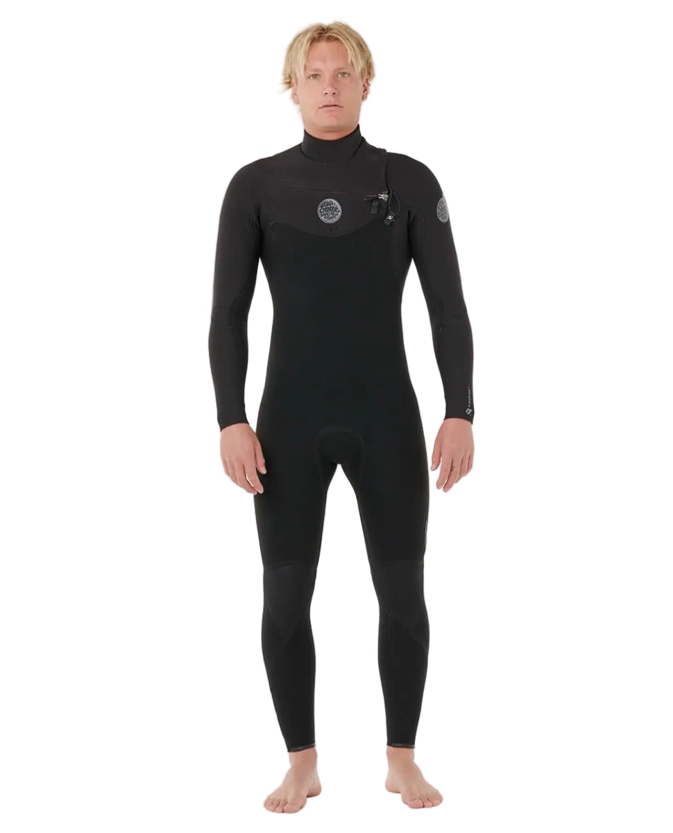 Rip Curl Flashbomb Chest Zip 5/3mm Winter Wetsuit in Black