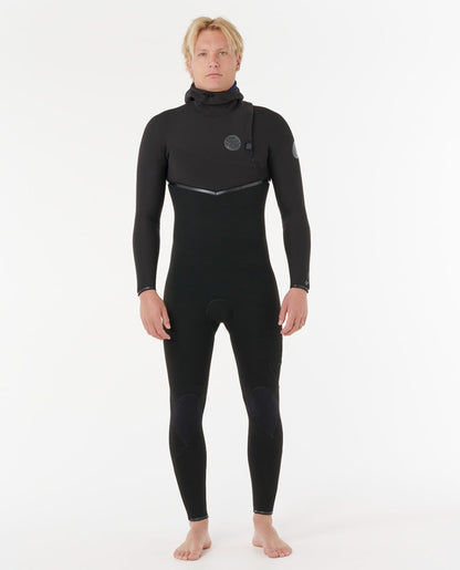 Rip Curl E-Bomb Zip-Free Hooded 5/4mm Winter Wetsuit 2026 - Black