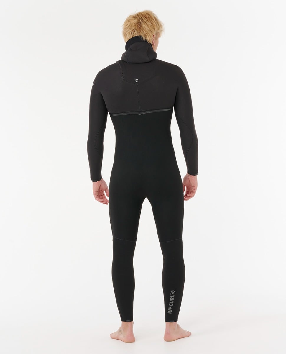 Rip Curl E-Bomb Zip-Free Hooded 5/4mm Winter Wetsuit 2026 - Black