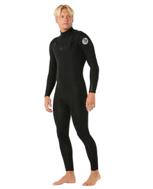 Rip Curl Dawn Patrol Pro Chest Zip 5/3mm Winter Wetsuit in Black