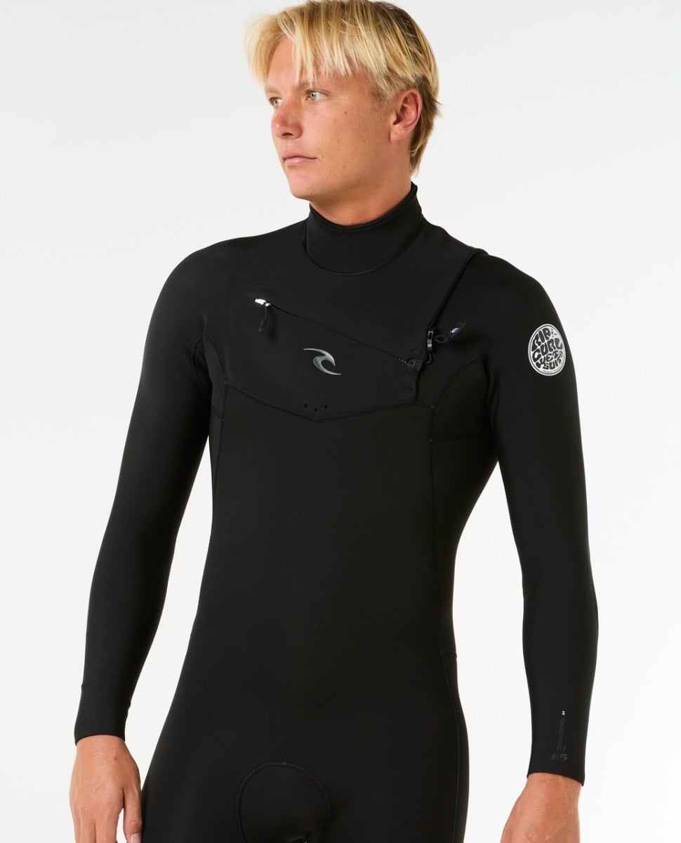 Rip Curl Dawn Patrol Pro Chest Zip 5/3mm Winter Wetsuit 2026 - Black