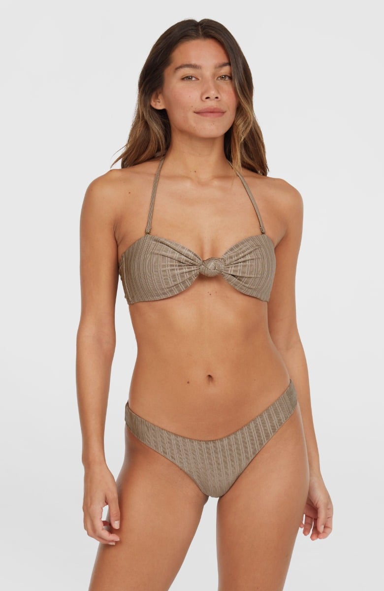 O'Neill Knot Bandeau Matira Womens Bikini Set - Pure Cashmere