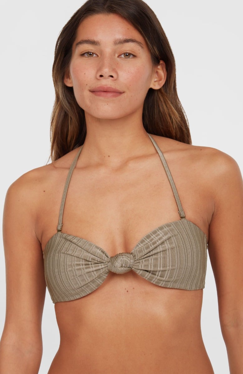 O'Neill Knot Bandeau Matira Womens Bikini Set - Pure Cashmere