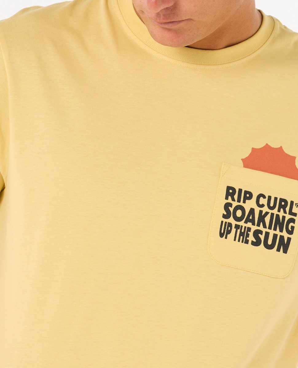 Rip Curl Sun Soaker Men's Pocket Tee - Straw