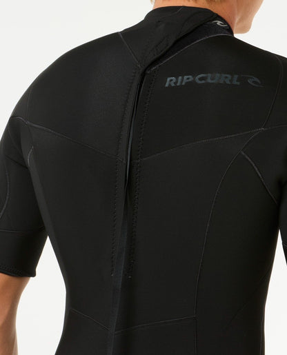 Rip Curl Dawn Patrol 2/2mm Men's Back Zip Shorty Wetsuit - Black