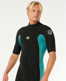 Rip Curl Dawn Patrol 2/2mm Men's Back Zip Shorty Wetsuit - Blue Lagoon