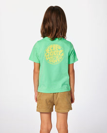 Rip Curl Wetsuit Icon Boys Tee - Neon Green